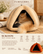 Sukoon Pet Cave Bed