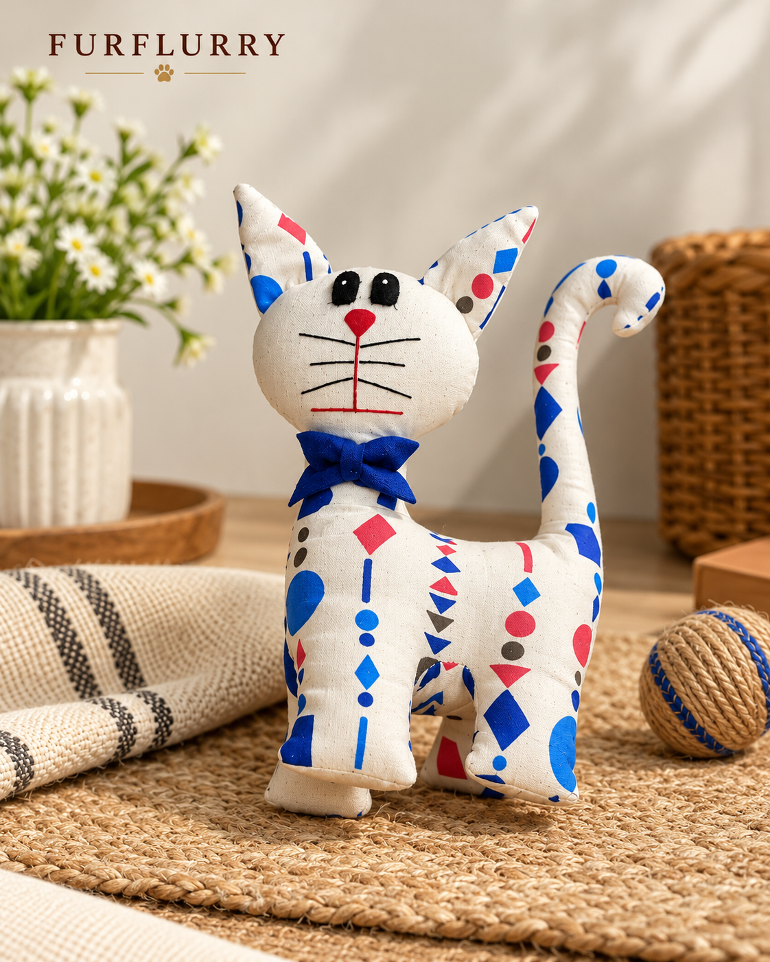 Handloom Cotton Cat Toy Main image